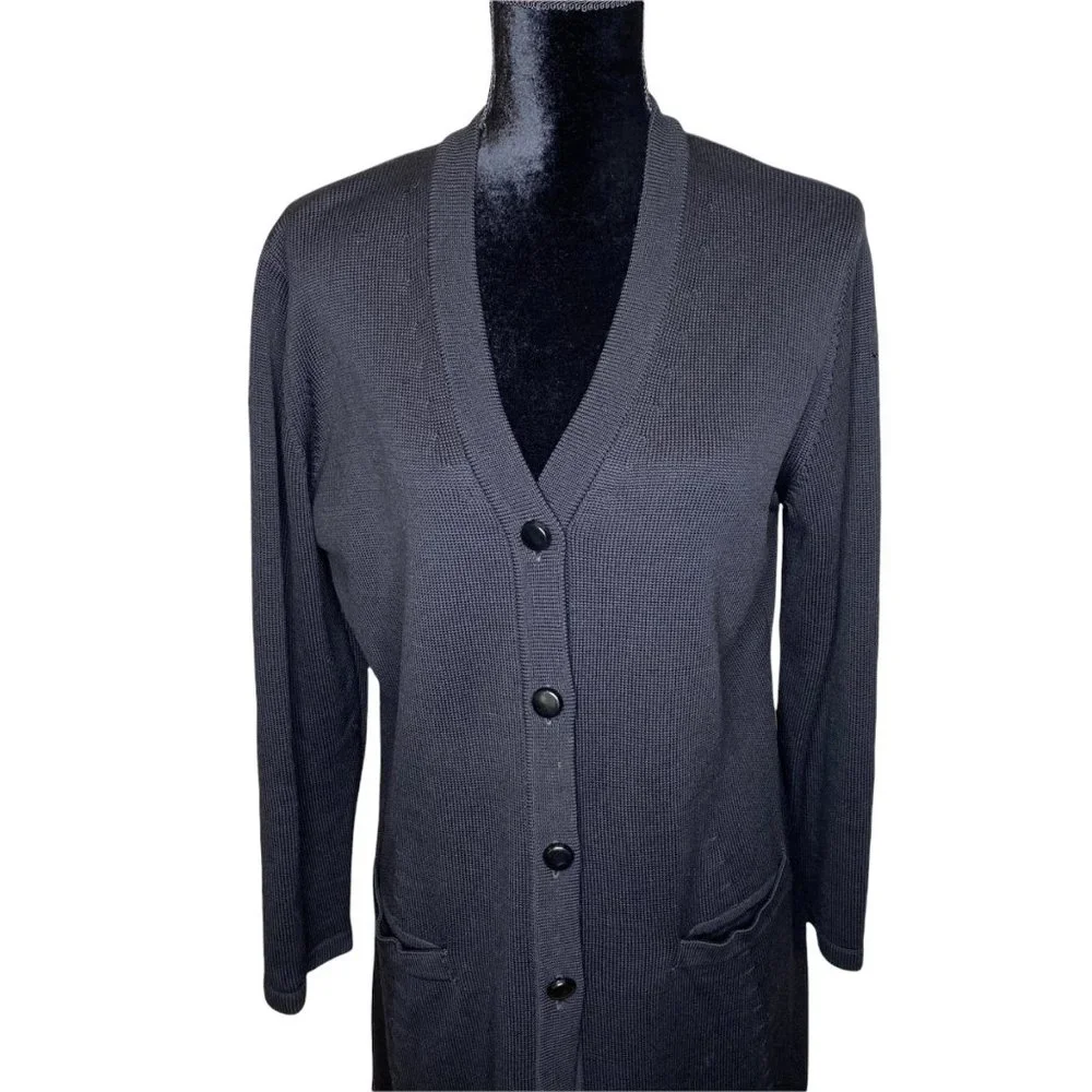 Escada Black Cardigan - Picture 2 of 16
